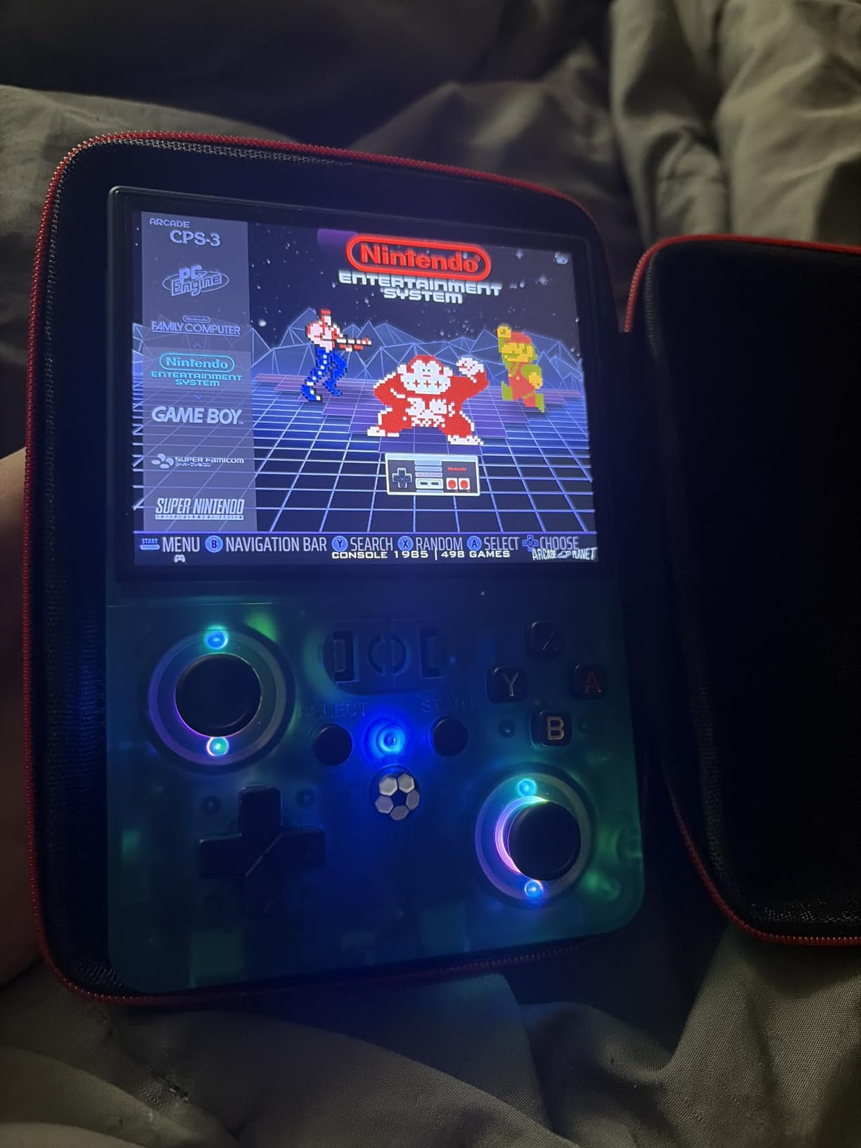 MAX Ⅱ Retro Gaming Console, 4.5 Inch 4K HD IPS Screen Retro Video Game Console, Handheld Game Console Preloaded 30+ Emulator Games, Linux System, Portable Video Console for Adult customer photo 1