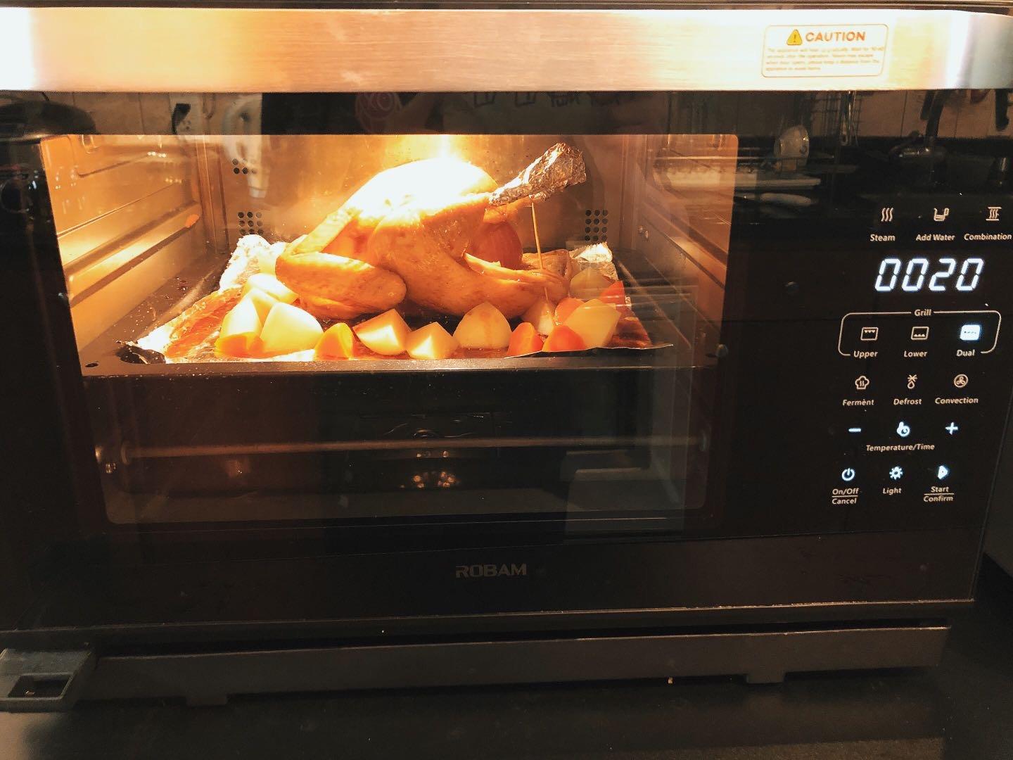 ROBAM R-Box Pro Toaster Air Fryer Oven Combo, Countertop Convection Cooker with Bake & Fry, 1.2 Cu.Ft Large Capacity Combi Steam Oven, 32 Preset Recipes, Smart Touch Precise Temp Control, CT766 customer photo 1