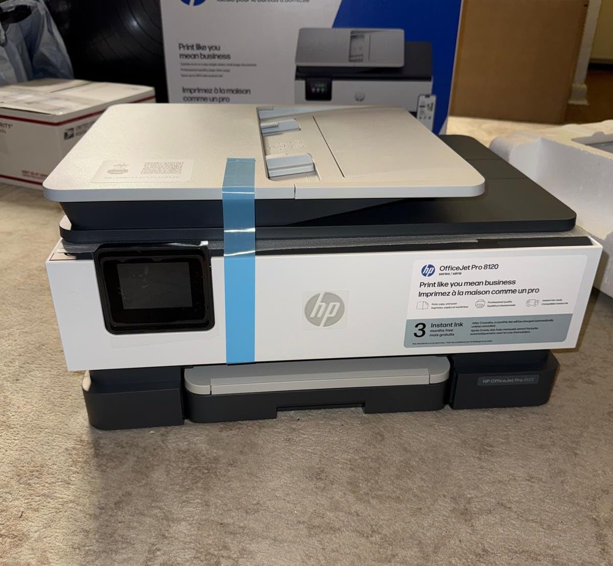 HP OfficeJet Pro 8125 Wireless All-in-One Color Inkjet Printer, Print, Scan, Copy, ADF, Duplex Printing Best-for-Home Office, 3 Month Trial of Instant Ink Included, AI-Capable (C2VJ4A) customer photo 1