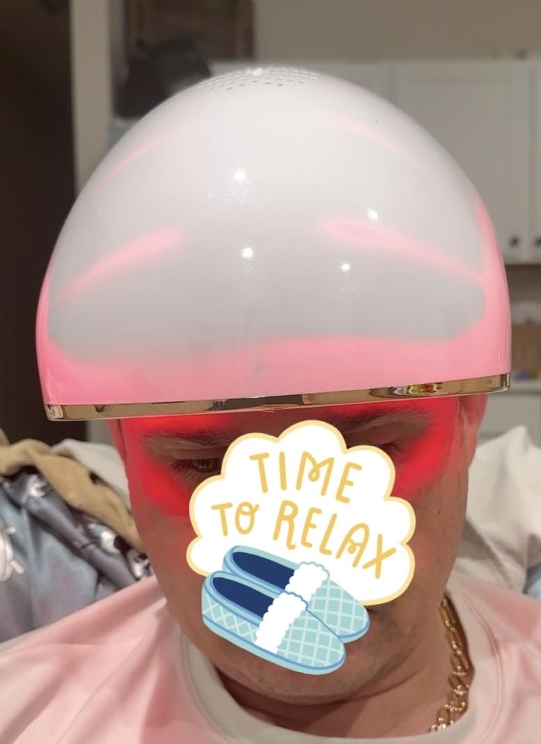 Hair Growth Device Low Level Laser Therapy (LLLT) Device 650-660nm Laser; Red Light Therapy for Hair Growth FDA Cleared for Androgenetic Alopecia; SGS Clinically Tested, Rechargeable Battery LS-D30 customer photo 2