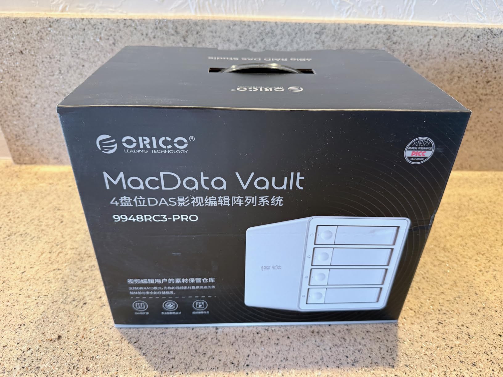 ORICO 4 Bay 20Gbps RAID Hard Drive Enclosure USB 3.2 Gen2X2 customer photo 2