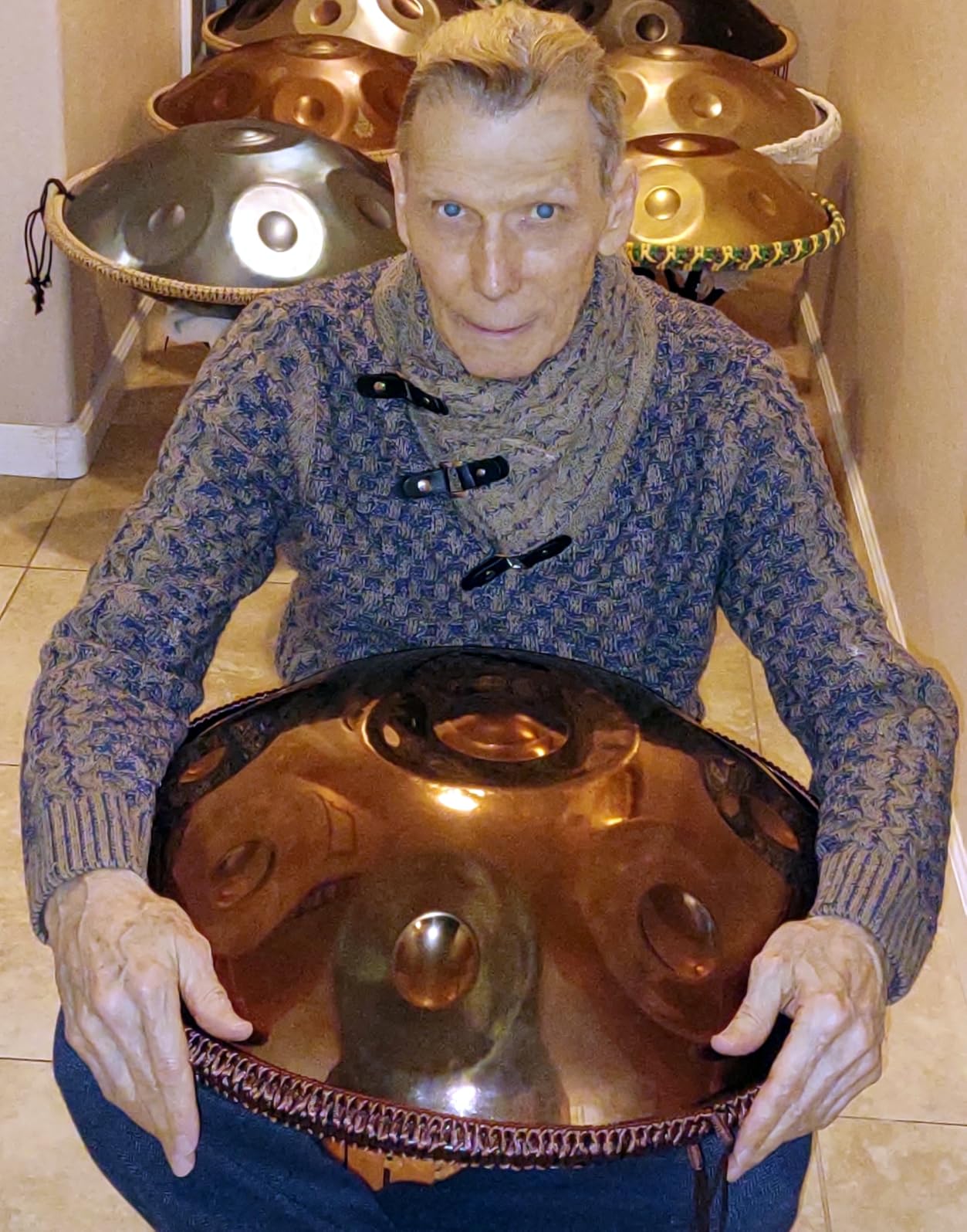 Professional 22 inches Handpan Drum 432Hz, 10 Notes D Minor Kurd (Gold) customer photo 1