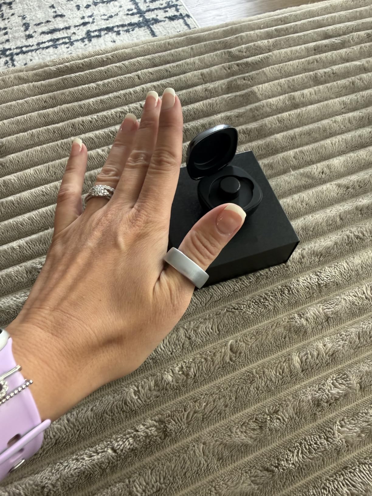 Smart Ring Women Men, Fitness Tracker, No Subscription, Sleep, Black 10 customer photo 2