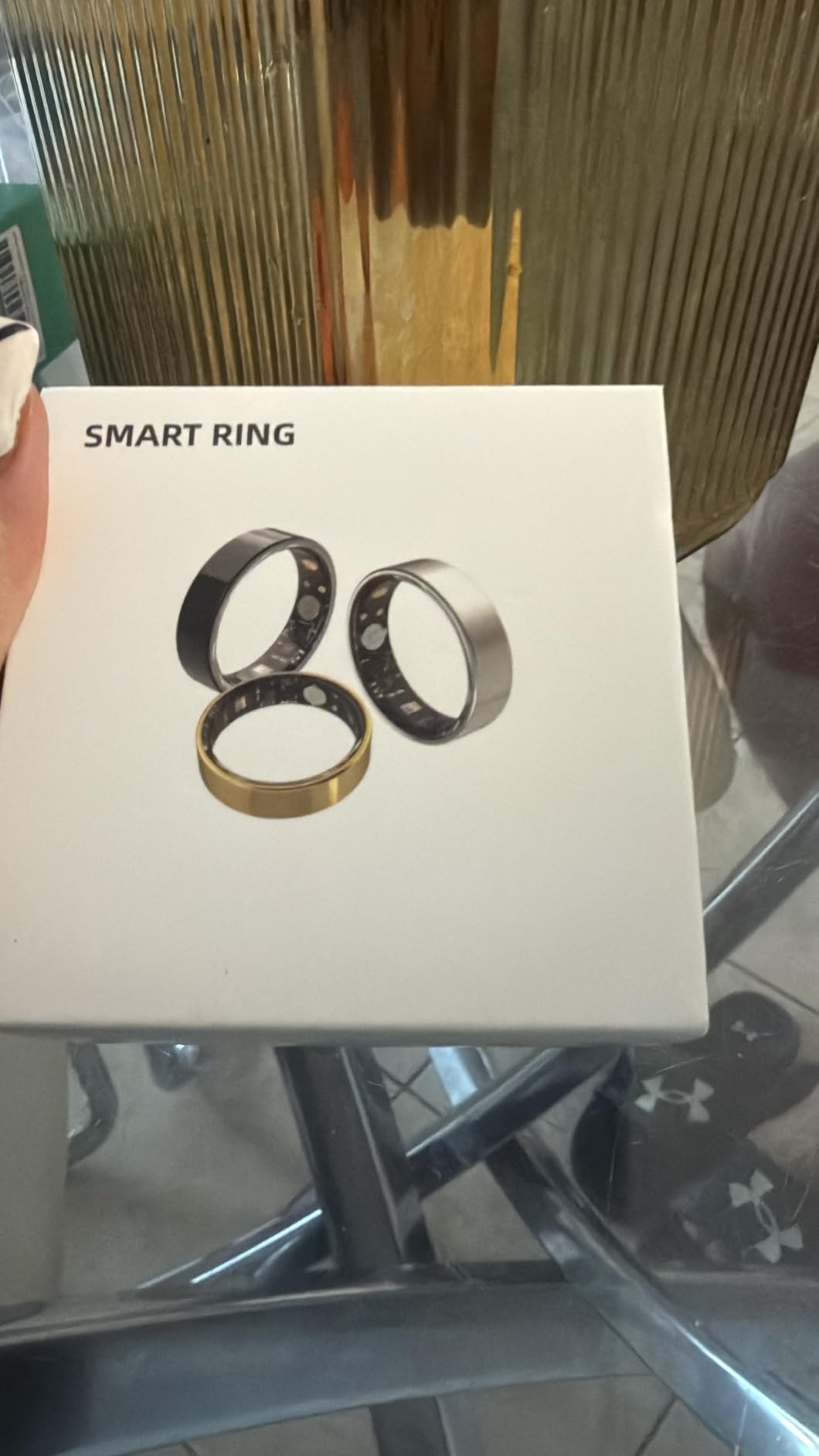 Smart Ring with Sleep Monitoring, Step Counting, Heart Rate, Blood Oxygen for iOS and Android, No Subscription Fee, IP68 Waterproof Health Tracker (Silver, 8) customer photo 2