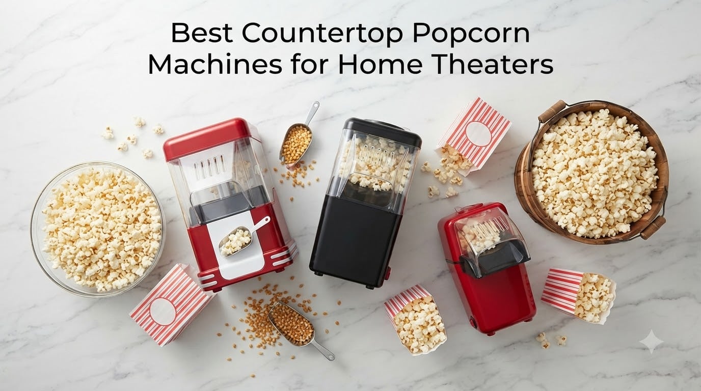 Best Countertop Popcorn Machines for Home Theaters