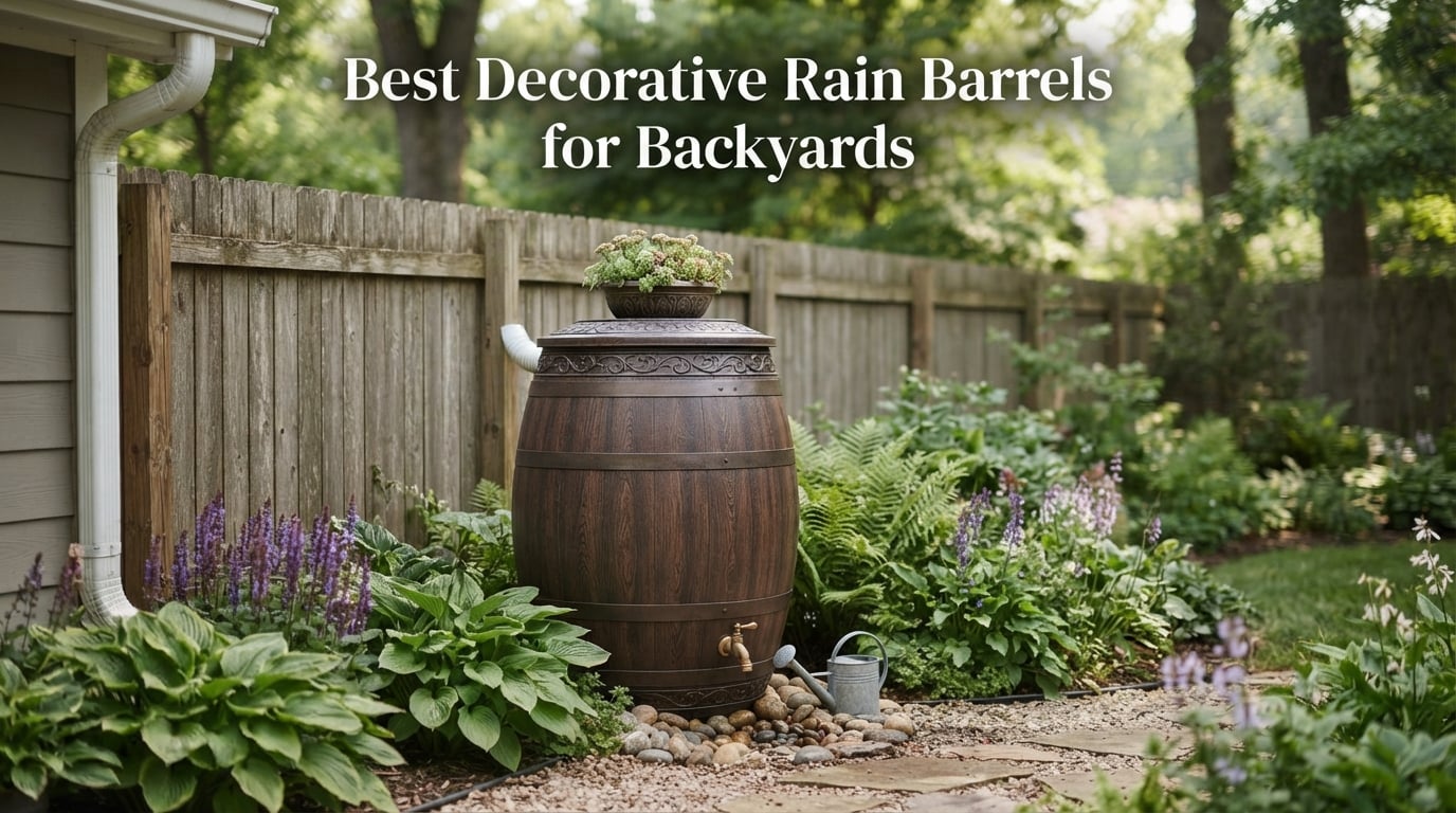 Best Decorative Rain Barrels for Backyards