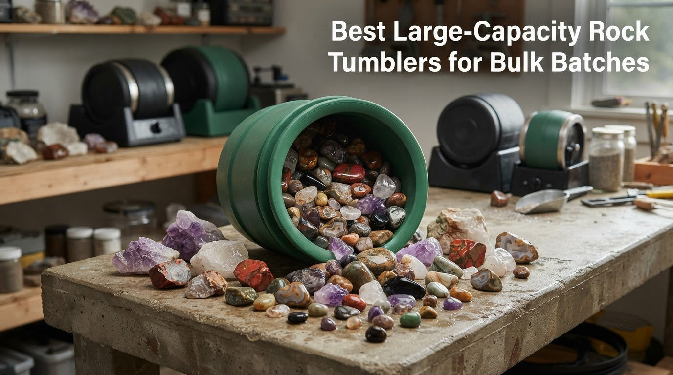 Best Large-Capacity Rock Tumblers for Bulk Batches