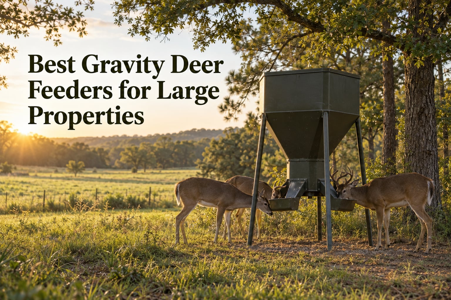 Best Gravity Deer Feeders for Large Properties