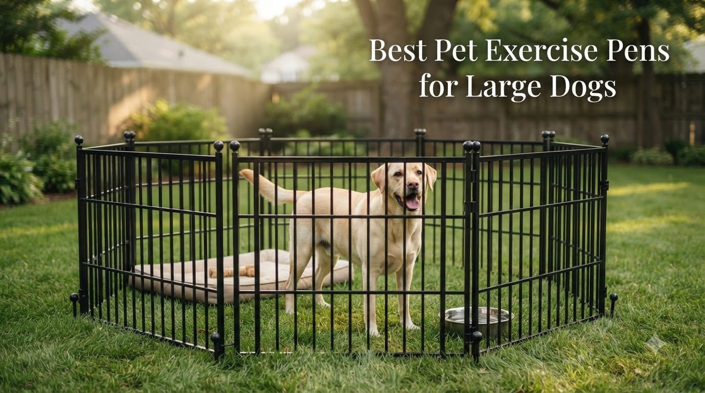 Best Pet Exercise Pens for Large Dogs