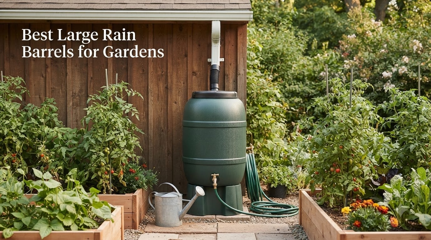 Best Large Rain Barrels for Gardens
