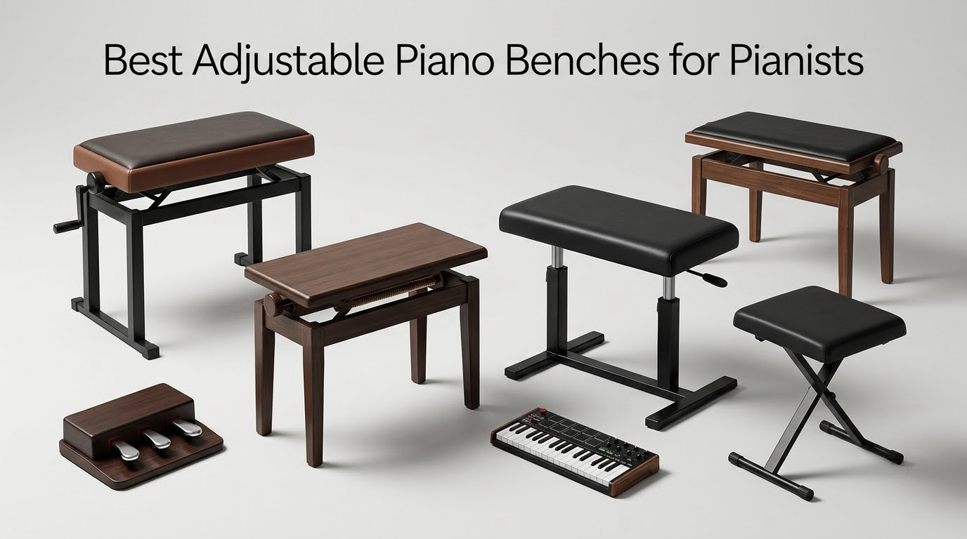 Best Adjustable Piano Benches for Pianists