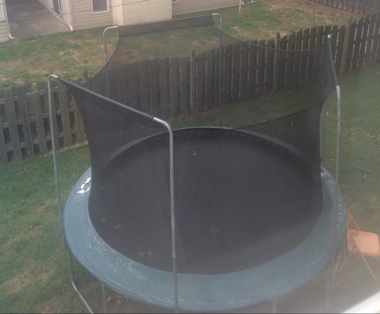 Machrus Upper Bounce Round Trampoline Net Replacement for Arches with Top Sleeves, Inside Enclosure with Straps, Tear-Resistant customer photo 1