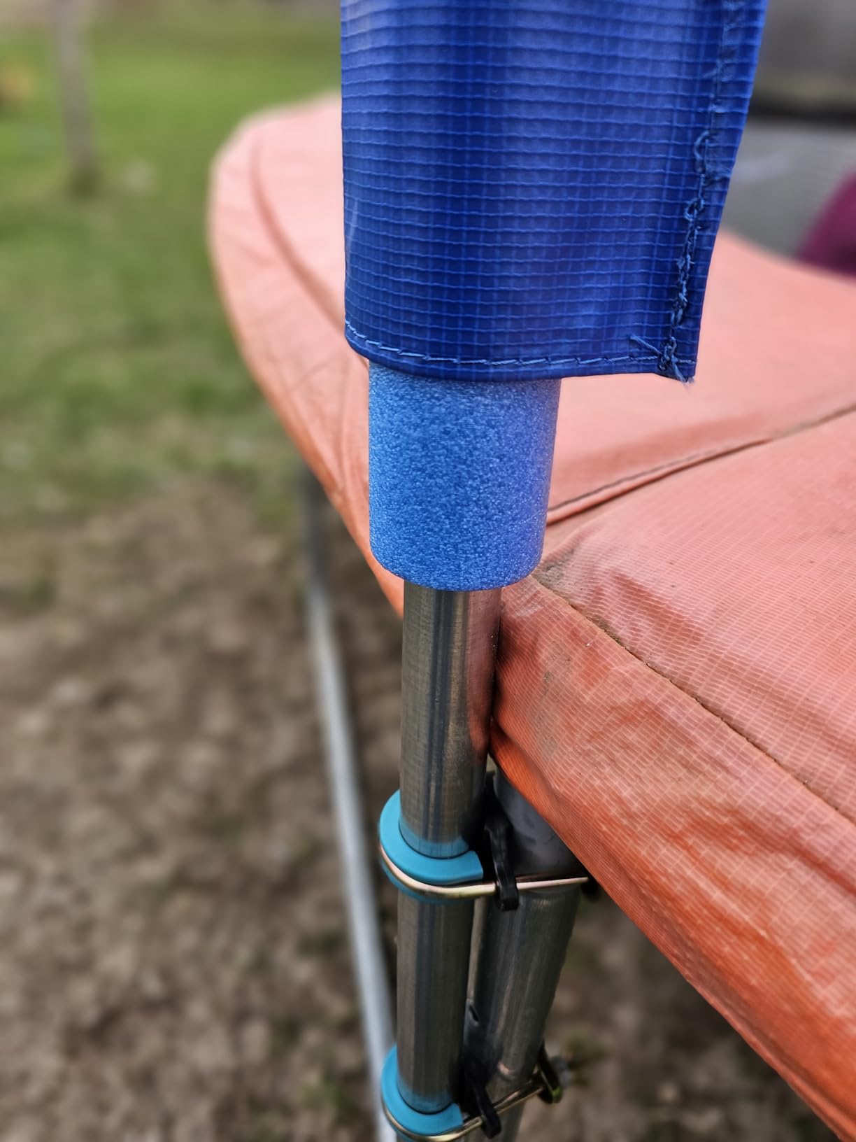 Machrus Upper Bounce Replacement Round Trampoline Safety Enclosure Net Set Kit with Poles and Hardware customer photo 1