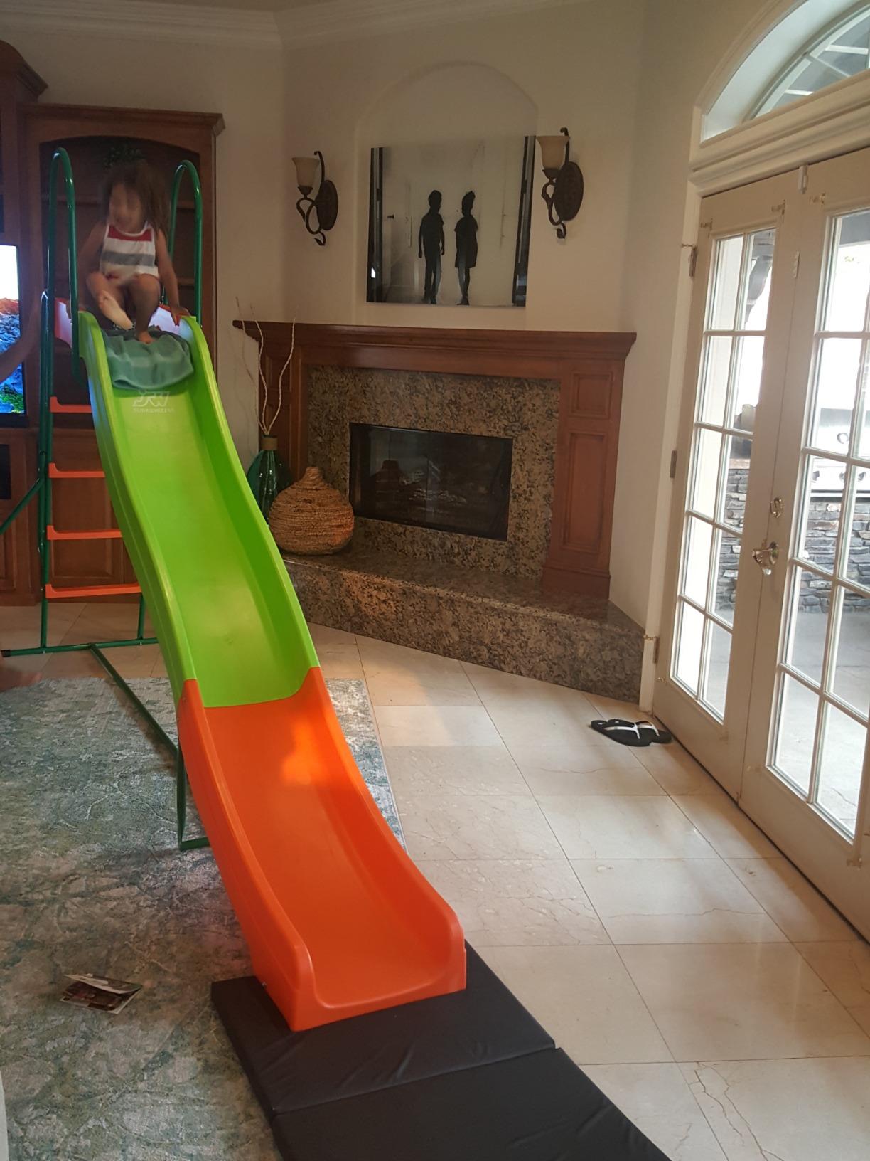 PLATPORTS Extra Large 10 Ft Water Slide for Kids, Indoor & Outdoor – Freestanding Wave Slide Converts to Water Slide via Hose Connector, Hose Clamps Included, Backyard Lawn Summer Fun, Ages 3 to 10 customer photo 1