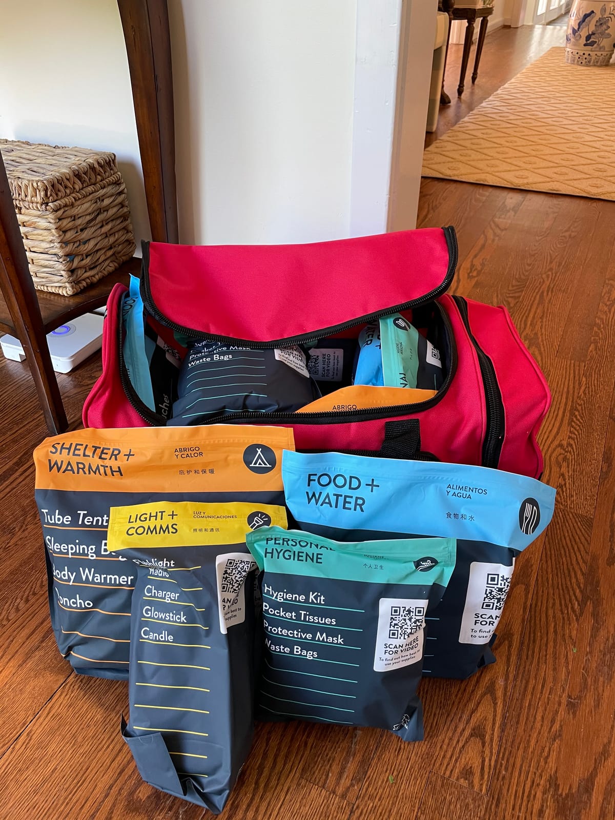 Complete Earthquake Bag - 3 Day Emergency kit for Earthquakes, Hurricanes, Wildfires, Floods + Other disasters customer photo 1