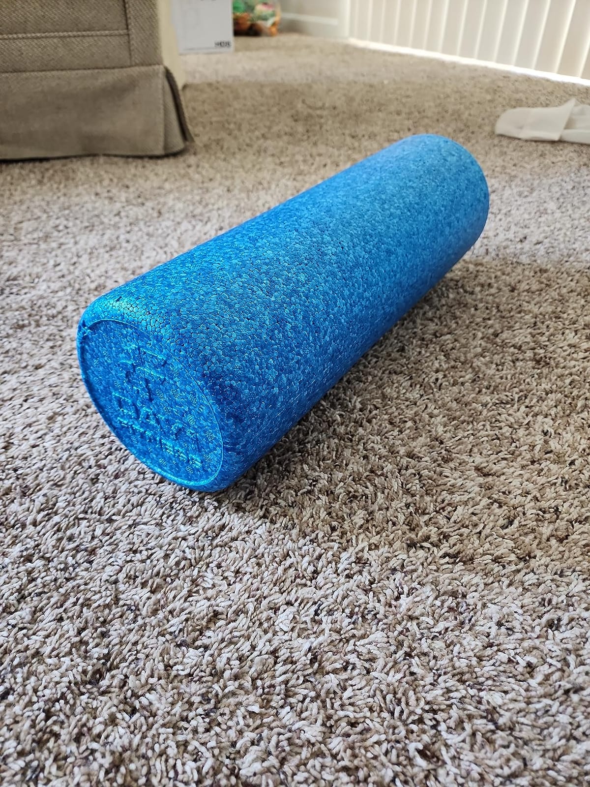 Day 1 Fitness High Density Muscle Foam Rollers - Sports Massage Rollers for Stretching, Physical Therapy, Deep Tissue, Myofascial Release - Ideal for Exercise and Pain Relief - Solid Black, 12