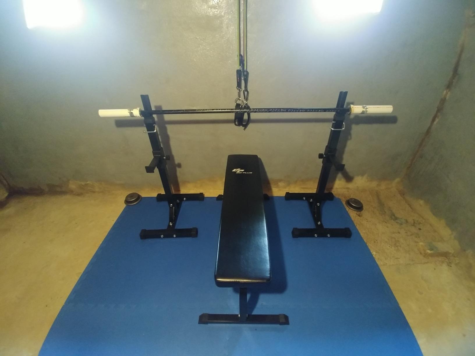 ZENY Adjustable Squat Rack Stand Barbell Rack, Bench Press Rack customer photo 2