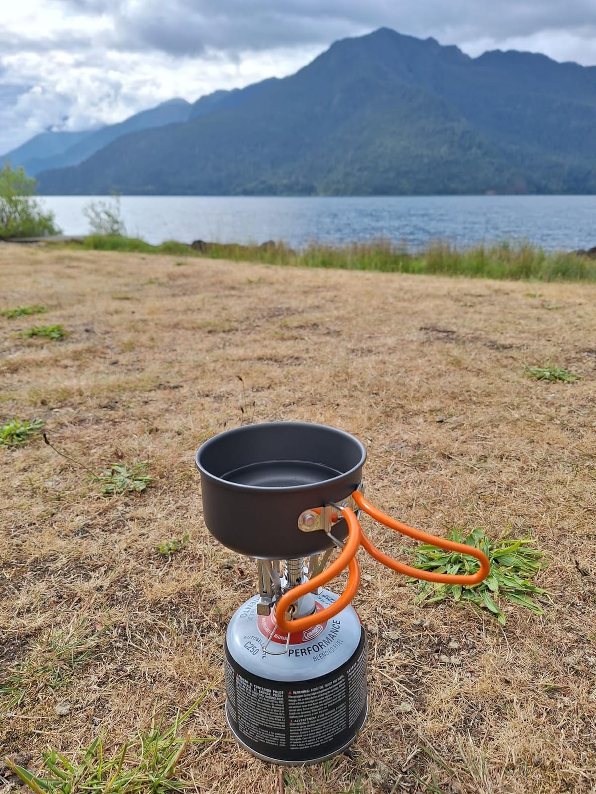 Odoland Camping Cookware Mess Kit, Lightweight Pot Stove Spork Set customer photo 2