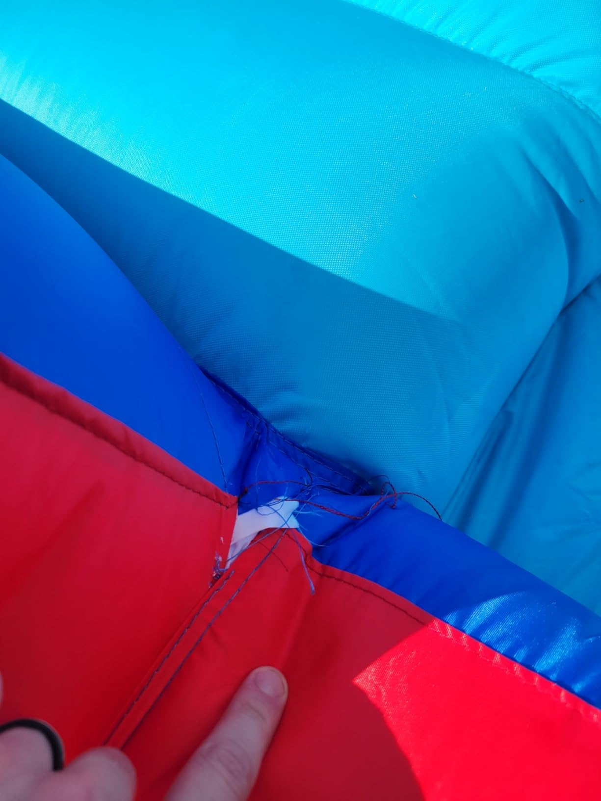 Sunny & Fun Deluxe Inflatable Water Slide Park with Climbing wall & Tunnel customer photo 1