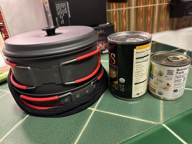 ALOCS Camping Cookware Set Camping Gear Compact Camping Pots and Pans Set customer photo 2