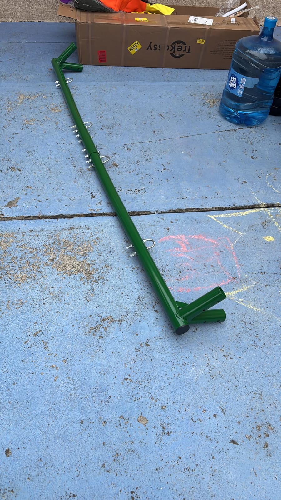 Trekassy 440lbs Swing Sets for Backyard, 2 Seat Saucer & Belt Swing - Green customer photo 1