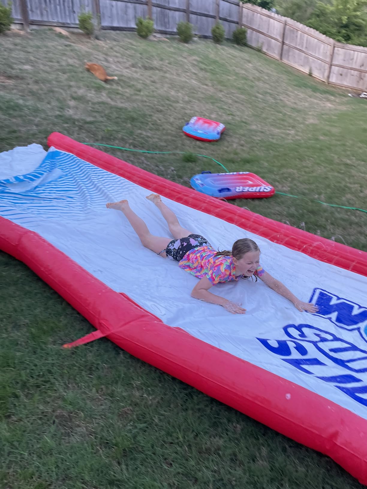 Wow Sports Super Inflatable Lawn Water Slide - 25 ft - Zigzag Sprinklers customer photo 1