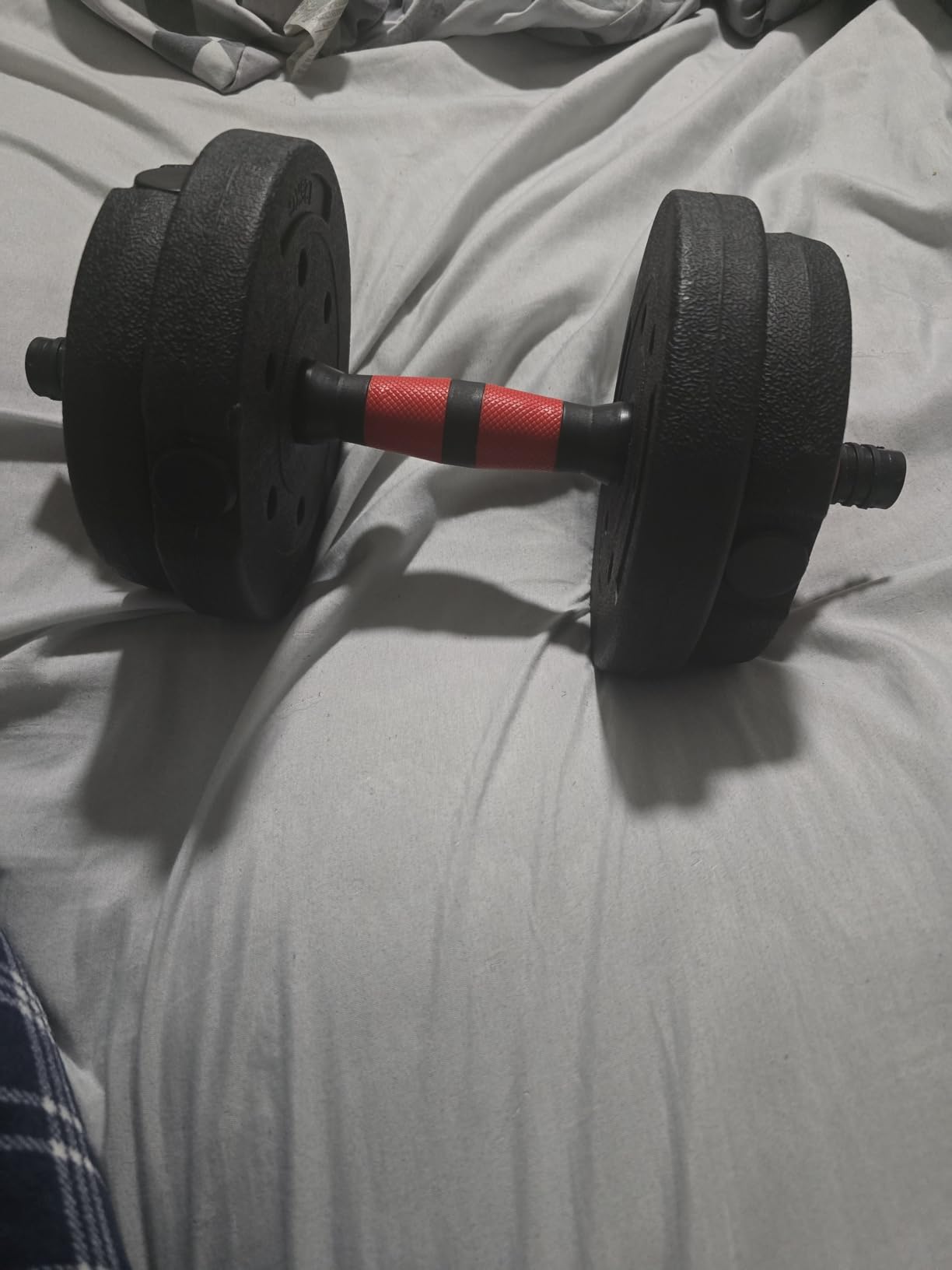 Adjustable-Dumbbells-Sets,Free Weights-Dumbbells Set of 2 Convertible To Barbell A Pair of Lightweight for Home Gym,Women and Men Equipment customer photo 1