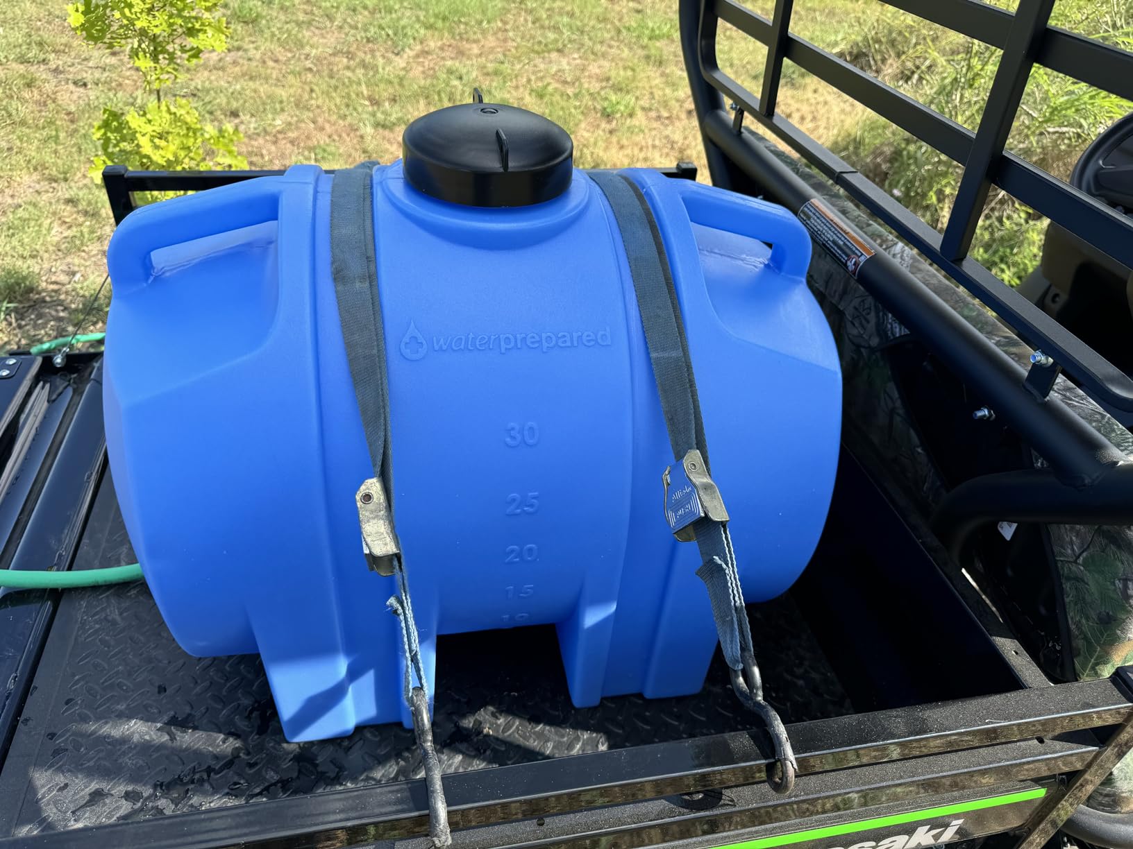 WaterPrepared 35 Gallon Portable Utility Water Tank, Blue customer photo 2