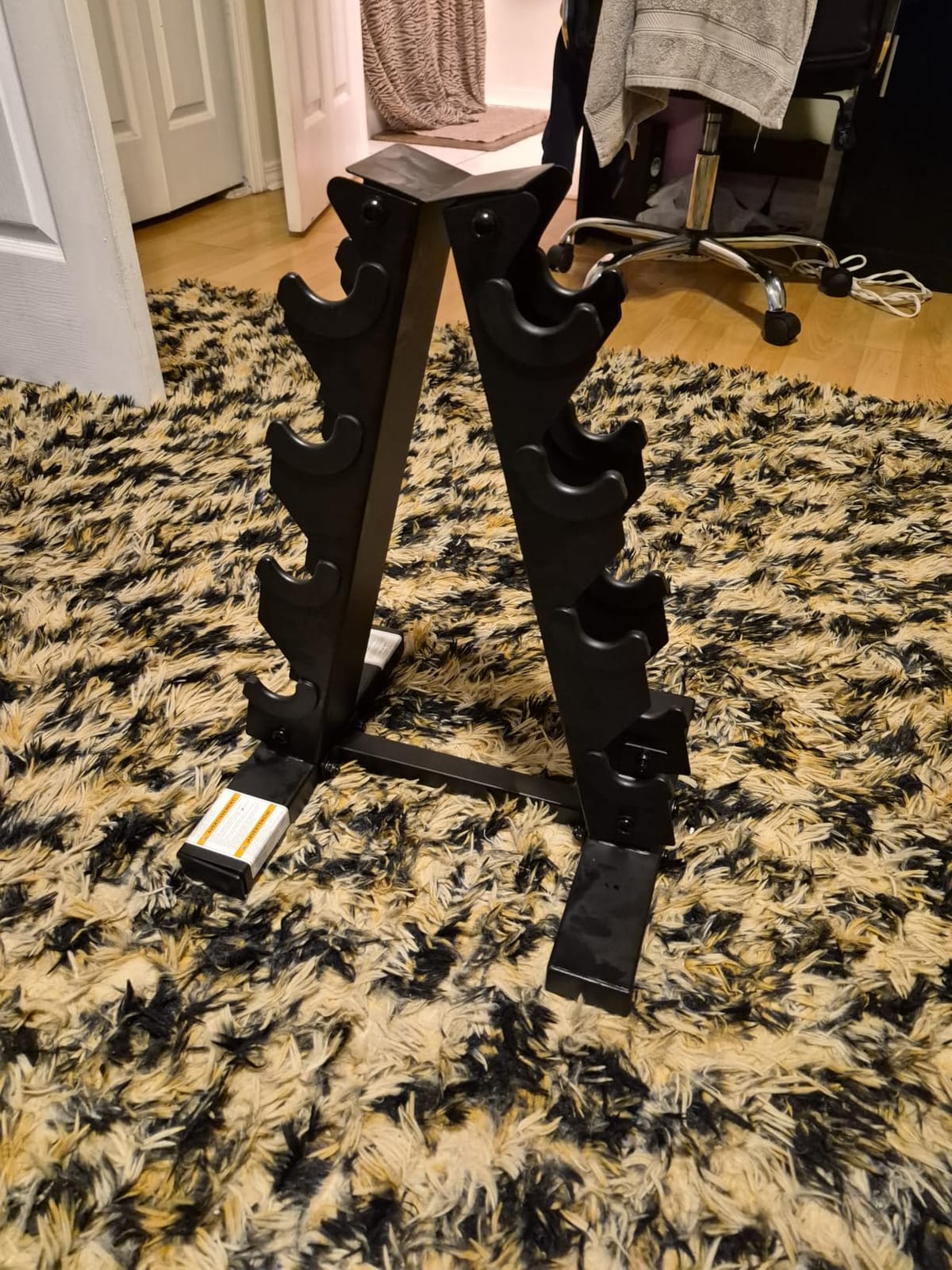 CAP Rubber Coated Dumbbell Weight Set with Vertical Rack | 100 lb, 150 lb, and 210 lb Options customer photo 1