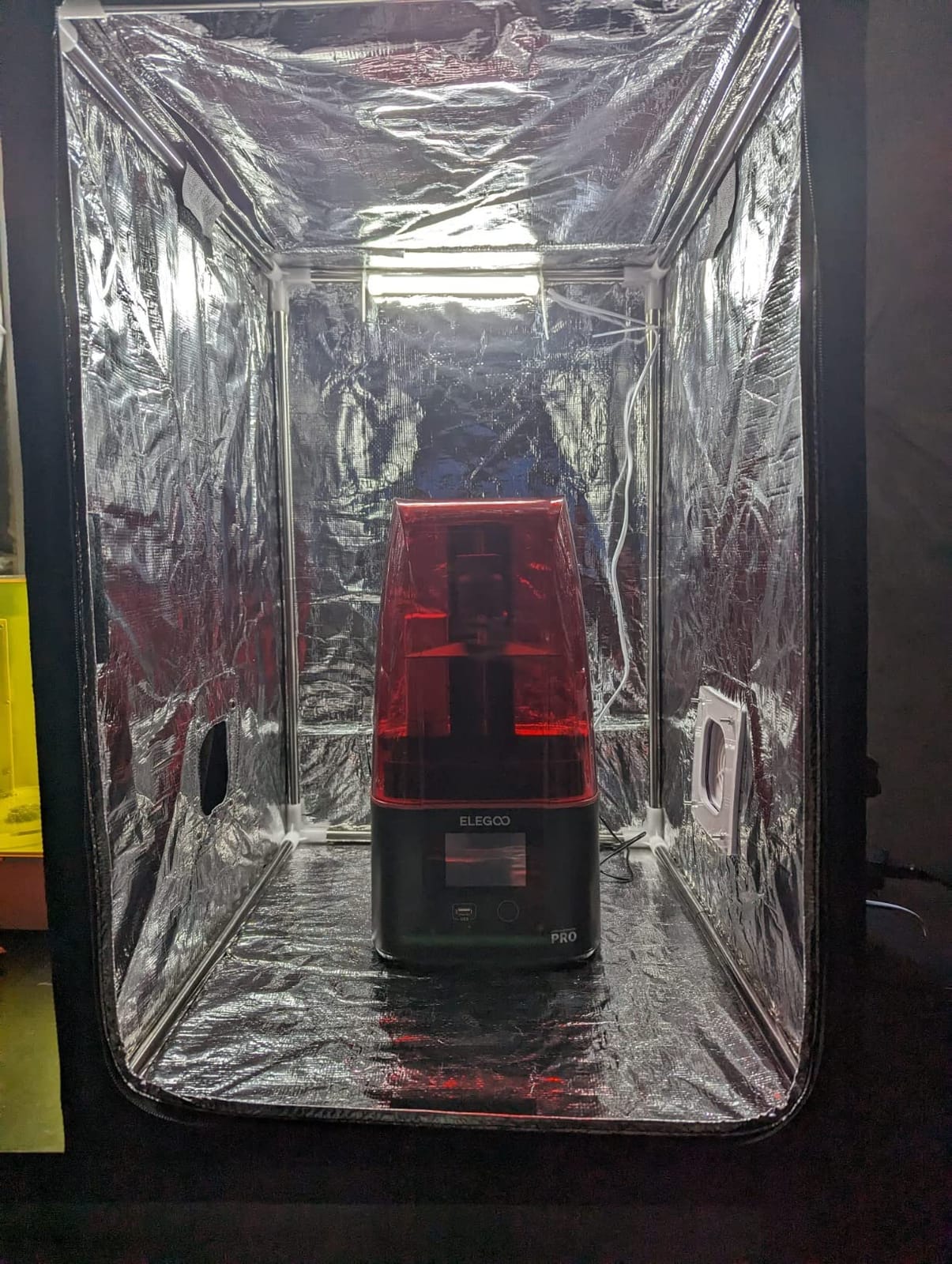 3D Printer Enclosure with Ventilation Kit & LED Lighting– Thermal Insulation Cover & Fume Extraction Tent for FDM/DLP/SLA/LCD 3D Printers(Size 540 * 640 * 750mm) customer photo 2
