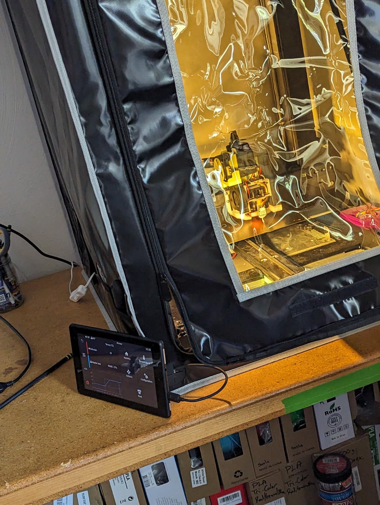 Multifunctional Resin 3D Printer Enclosure with Ventilation Kit customer photo 1
