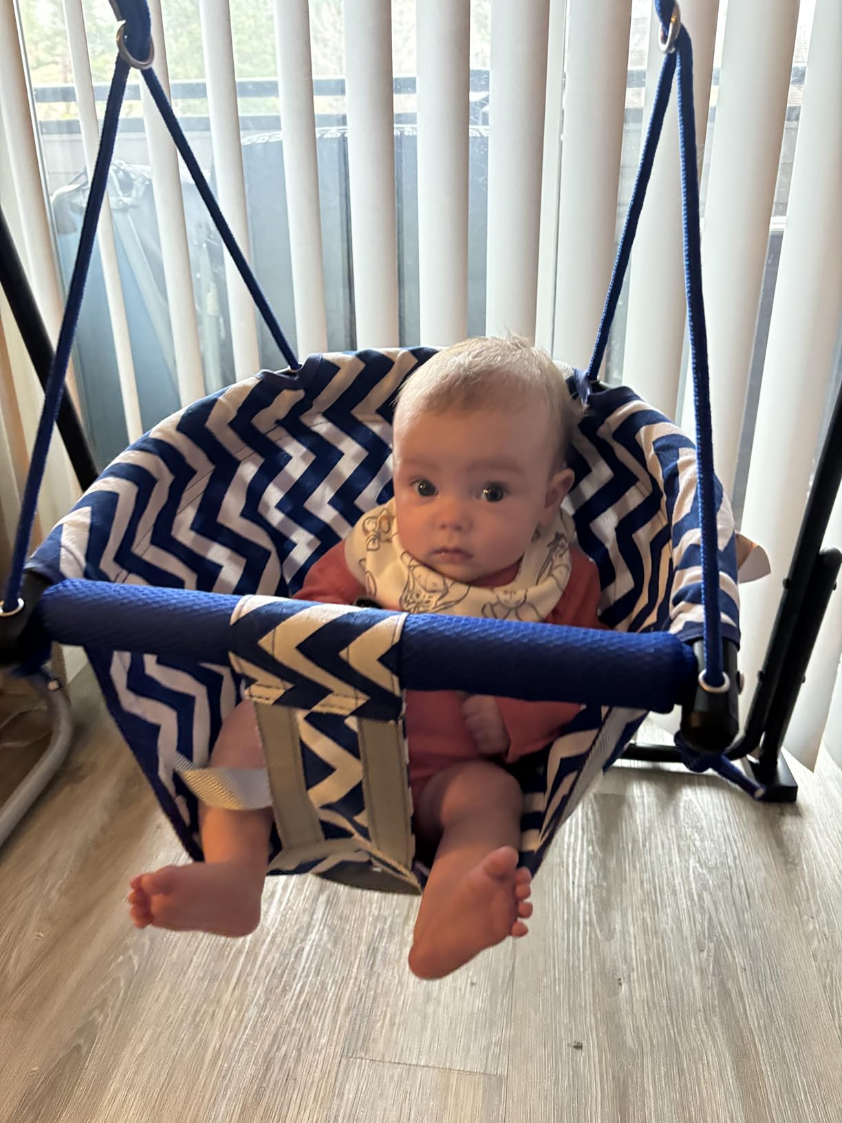 Slevoo 2 in 1 Baby Jumper Swing, Toddler Swing 6 Months to 6 Years Blue customer photo 2