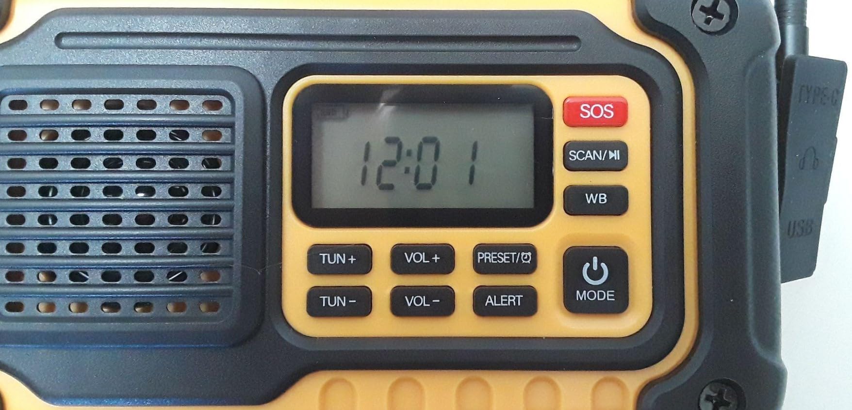 Emergency Weather Radio,10000mAh NOAA Hand Crank Bluetooth Speaker Radio,Portable AM FM Shortwave Radio with Large Capacity, USB/Solar/Crank Charge,Battery Operated, SOS Alarm & Flashlight (Yellow) customer photo 1