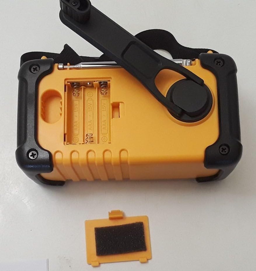 Emergency Weather Radio,10000mAh NOAA Hand Crank Bluetooth Speaker Radio,Portable AM FM Shortwave Radio with Large Capacity, USB/Solar/Crank Charge,Battery Operated, SOS Alarm & Flashlight (Yellow) customer photo 2