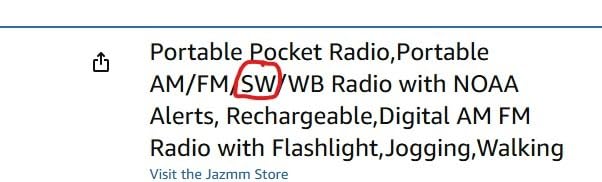 Bluetooth AM FM Shortwave Radio with NOAA Weather Alert,1250mAh Rechargeable Portable Pocket Radio with Best Reception,5W Big Speaker, Digital Tuner and Earphone,Support SD Card and USB MP3 Player customer photo 2