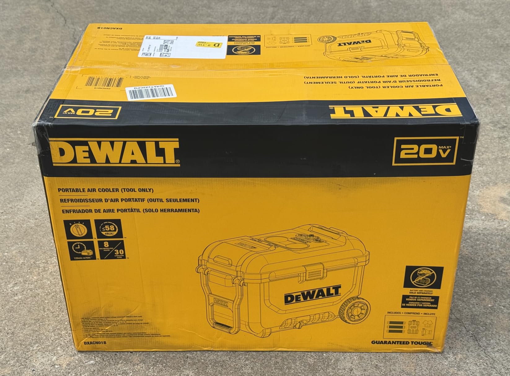 DEWALT Evaporative Air Cooler Portable Air Conditioner DXACN01B (Tool Only) customer photo 2