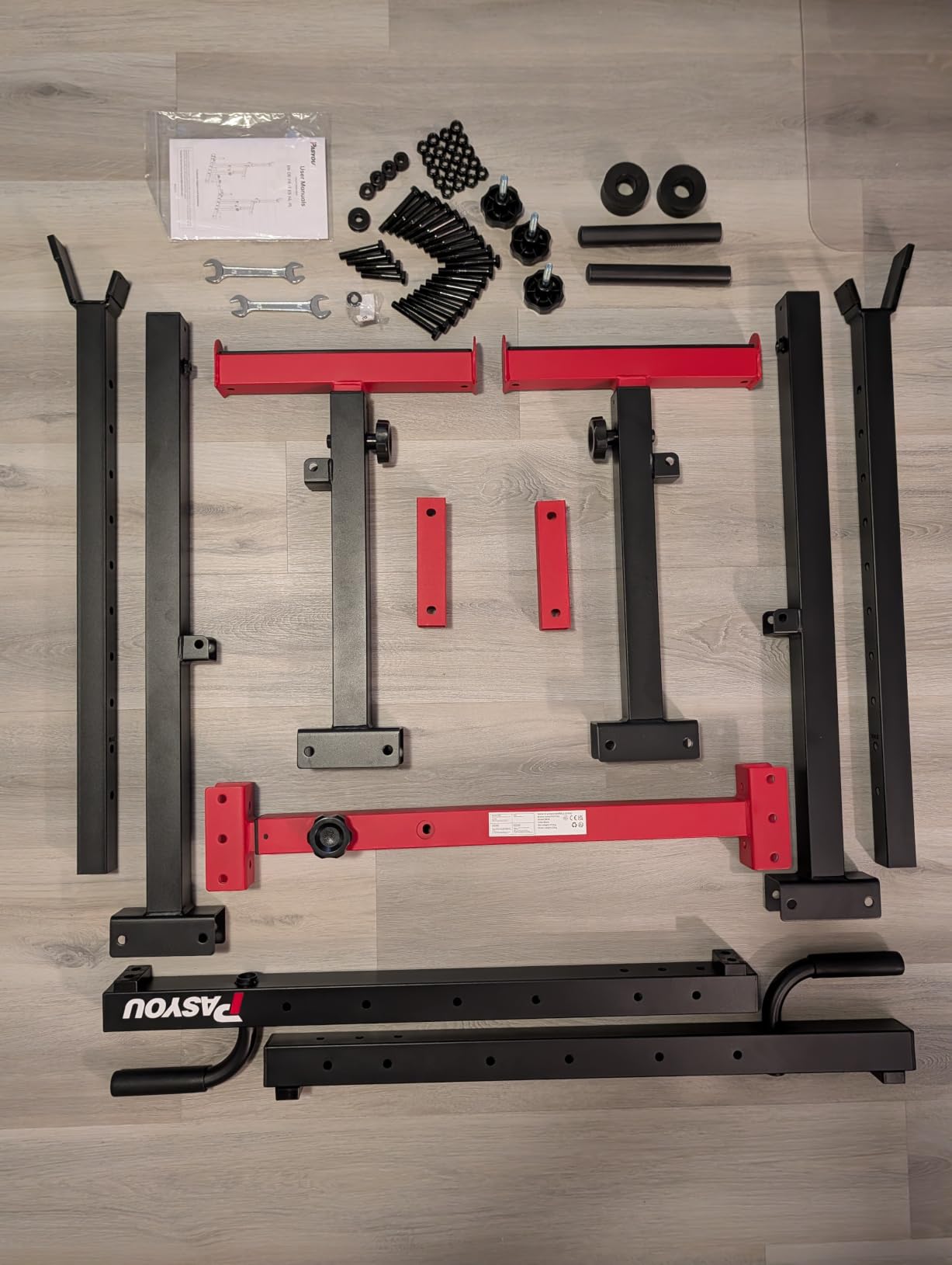 PASYOU Adjustable Squat Power Rack for Home Gym customer photo 2