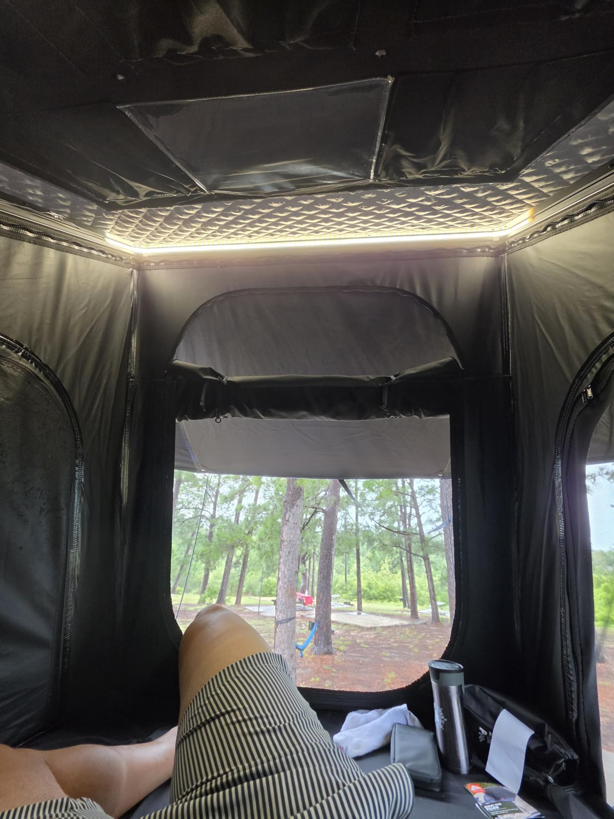Rooftop Tent Hard Shell with Winter Thermal Layer,Pop Up Car Roof Top Tent customer photo 1