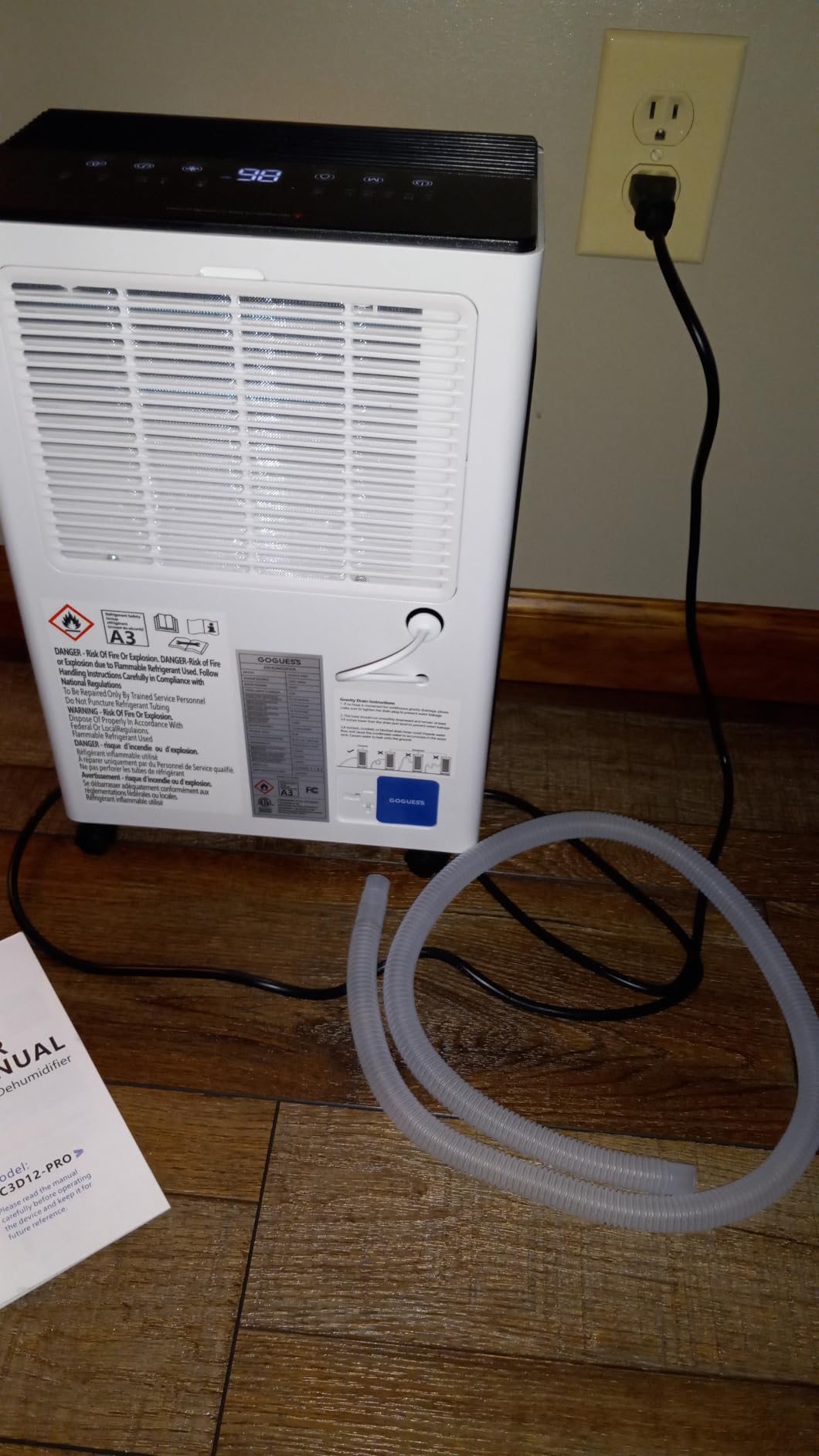 1600 Sq.Ft Compressor Dehumidifier for Basement, Max 21 Pint/Day customer photo 1