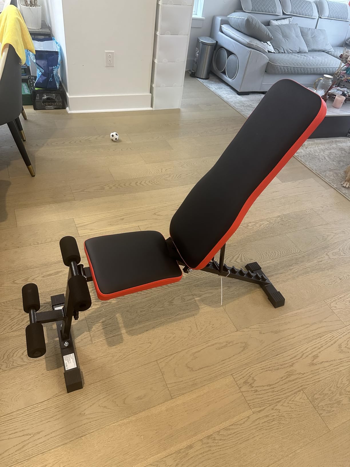 95% Pre-assemble Adjustable Weight Benches for Home Gym, 9 Backpad Positions Workout Bench, 660lb Compact Bench Press for Small Space(1Sec Fast Folding) customer photo 1