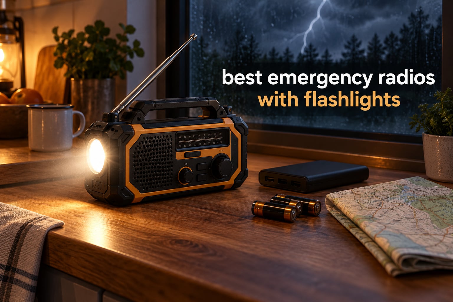 best emergency radios with flashlights