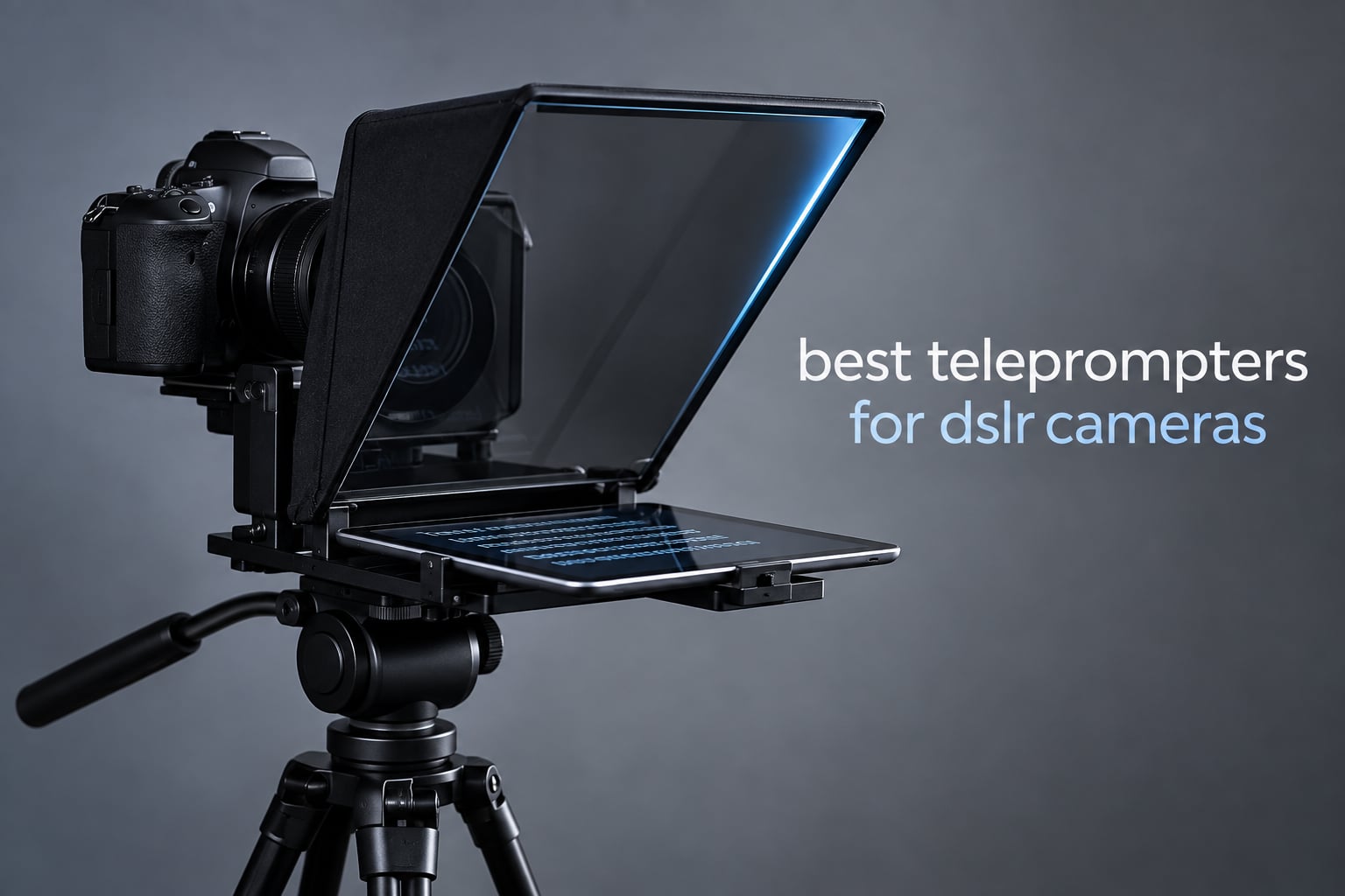 best teleprompters for dslr cameras
