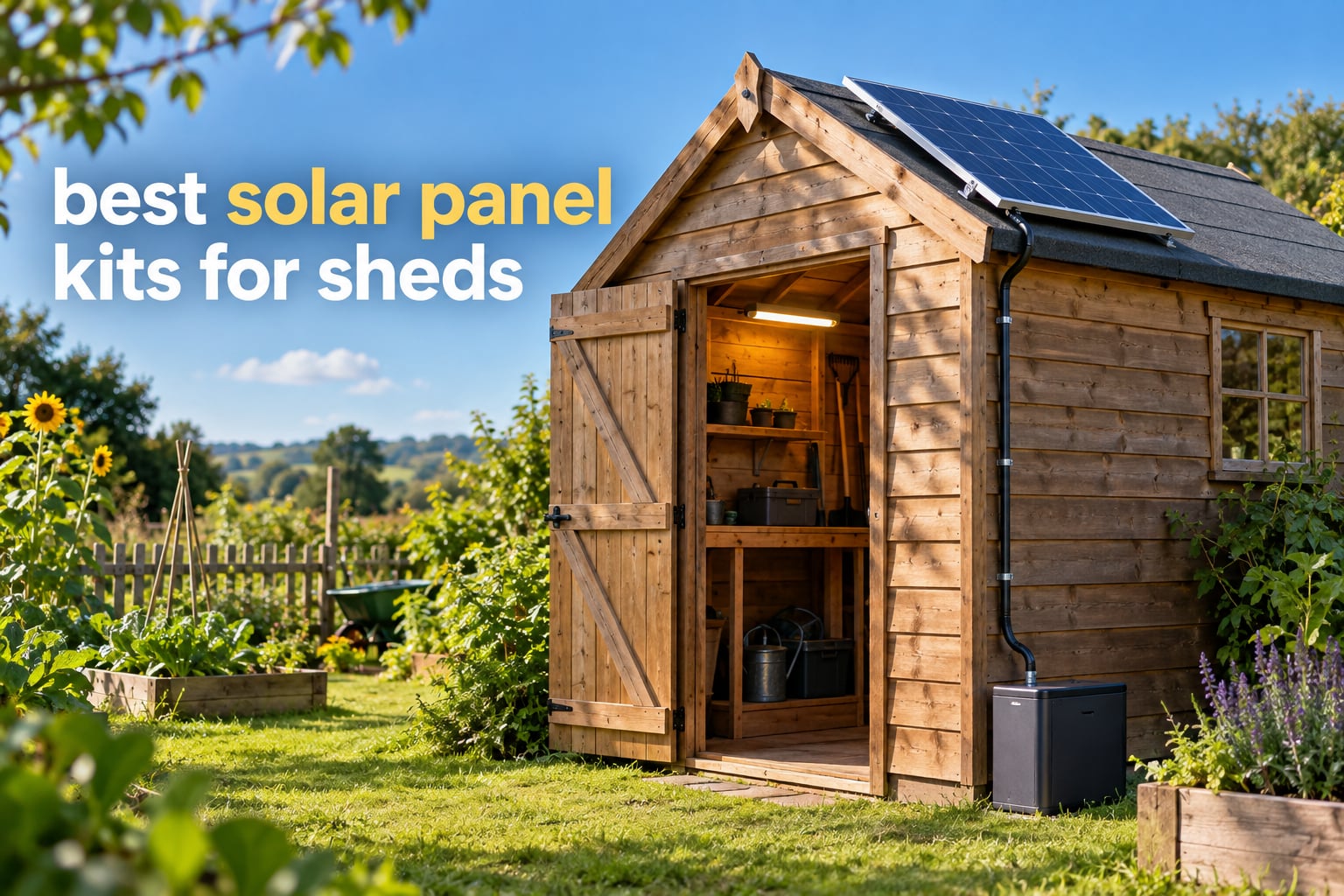 best solar panel kits for sheds