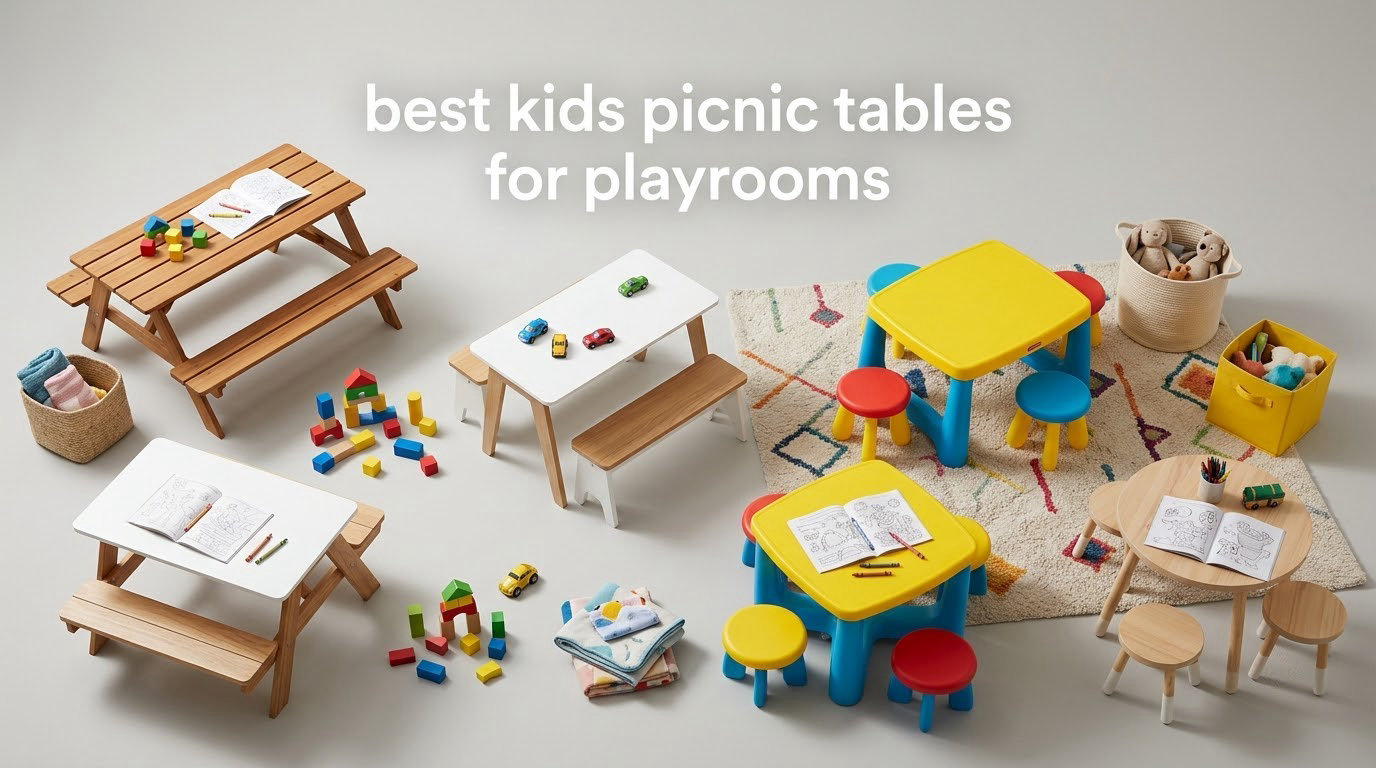 best kids picnic tables for playrooms