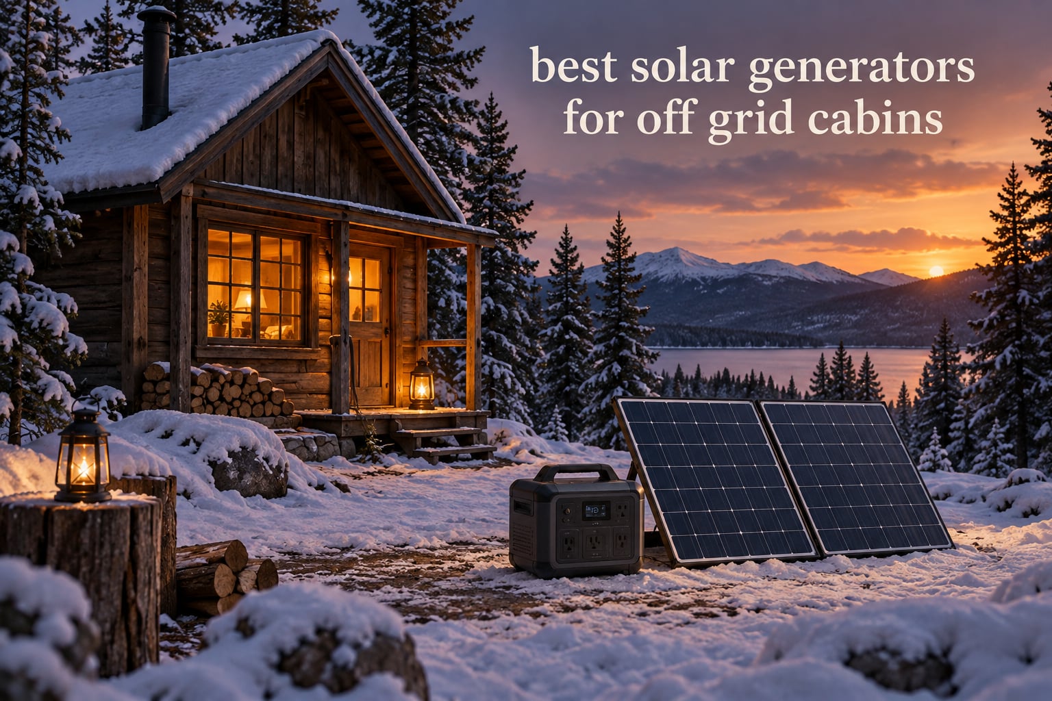 best solar generators for off grid cabins