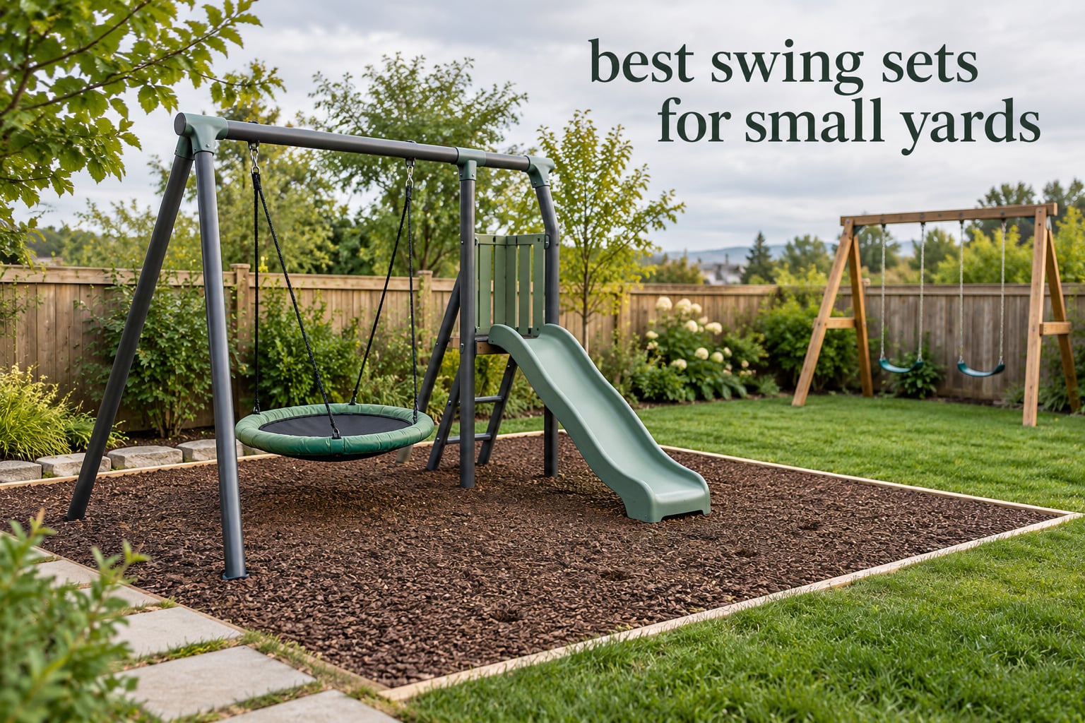best swing sets for small yards